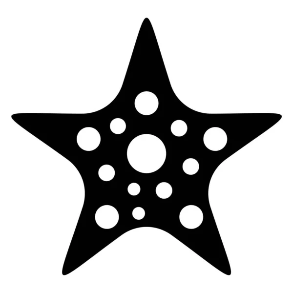 Estrella Mar Icono Web Ilustración Simple — Archivo Imágenes Vectoriales