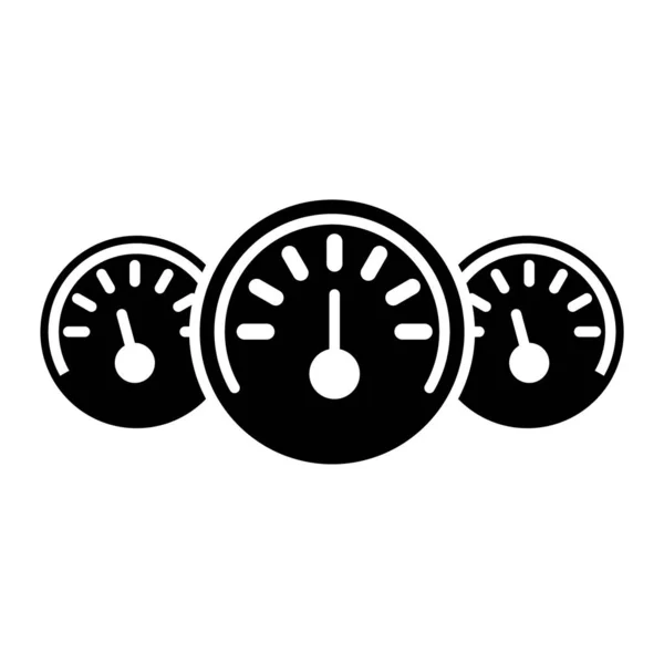 Snelheidsmeter Pictogram Vector Illustratie — Stockvector