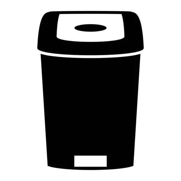 Ícone Lata Lixo Ilustração Simples Ícones Vetor Banheiro Bin Para —  Vetores de Stock