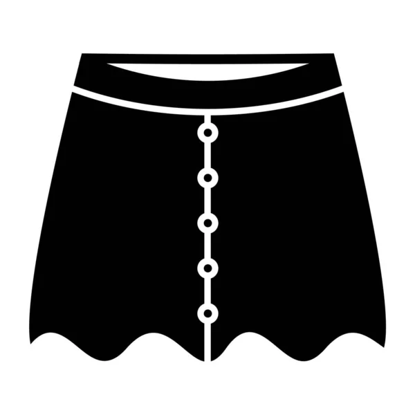 Ikona Spódnicy Proste Ilustracja Bieliźnianych Ikon Wektorowych Sieci — Wektor stockowy