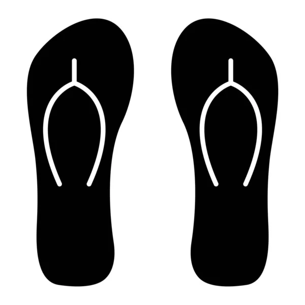 Flip Flops Ícone Ilustração Simples Chinelos Ícones Vetoriais Para Web — Vetor de Stock