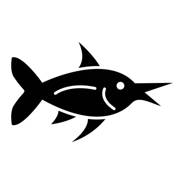 Icono Pescado Vector Ilustración — Archivo Imágenes Vectoriales