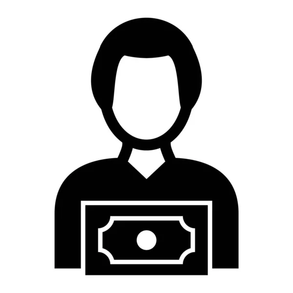 Usuario Avatar Icono Vector Ilustración — Vector de stock