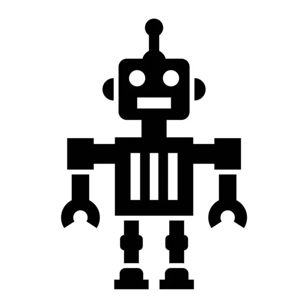 Robot Icon Flat Illustration Robot Vector Icons Web — 스톡 벡터