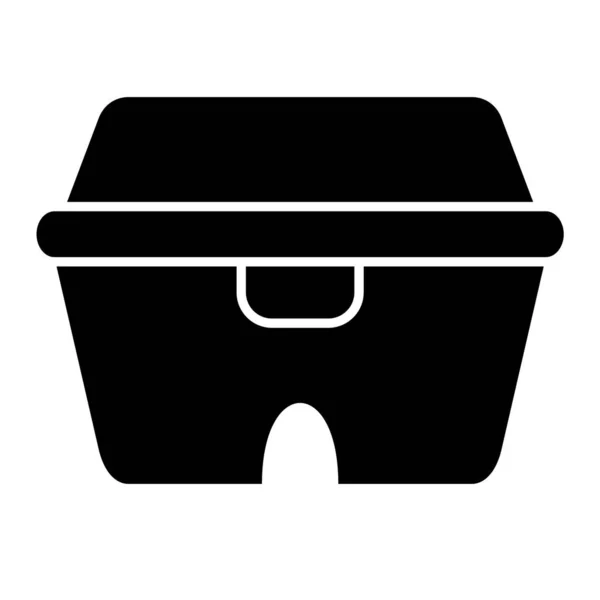 Warenkorb Symbol Umriss Illustration Von Eimer Vektor Und Container Symbol — Stockvektor