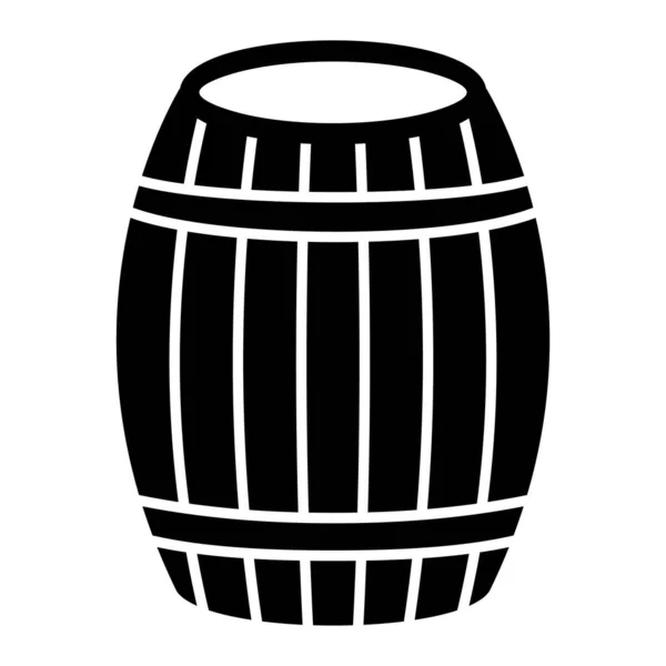 Barril Cerveza Icono Ilustración Vectorial — Vector de stock
