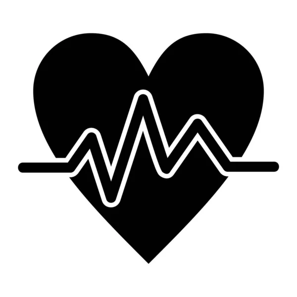 Καρδιακός Παλμός Εικονογράφηση Διανύσματος Εικονιδίου Ιστού — Διανυσματικό Αρχείο