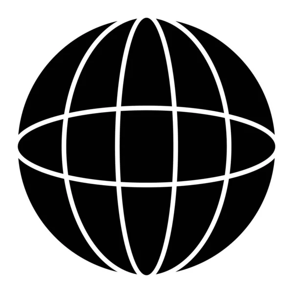 Ikona Globusu Jednoduché Ilustrace Světových Vektorových Ikon Pro Web Design — Stockový vektor