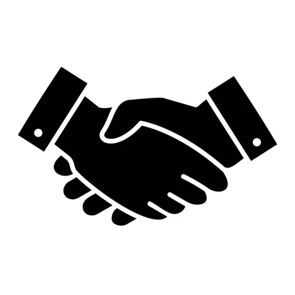 Handshake Icon Flat Design Style — Stock Vector