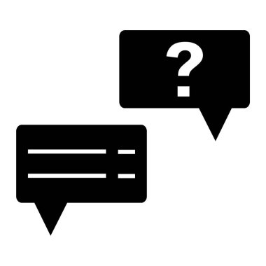 Konuşma baloncukları ikon vektör çizimi