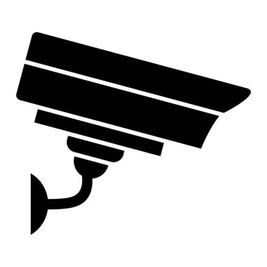 CCTV kamera simgesi vektör illüstrasyonu