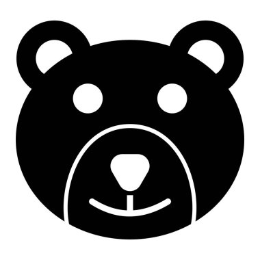 Ayı. Web simgesi basit illüstrasyon