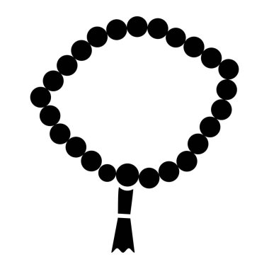 tespih ikonu vektör illüstrasyonu