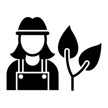 Bitki ve bitki vektör illüstrasyon tasarımı ile bahçıvan