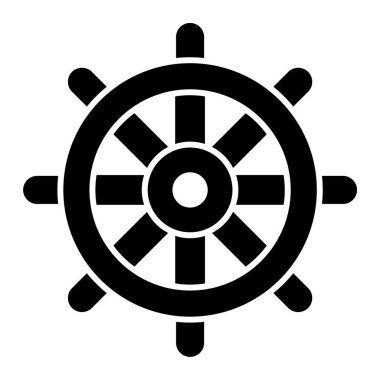 Gemi. Web simgesi basit illüstrasyon