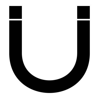 Mıknatıs Web simgesi basit illüstrasyon