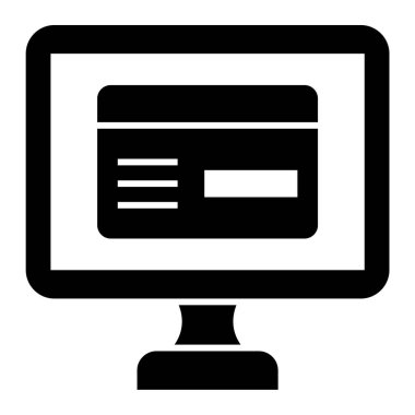 İnternetten alışveriş. Basit tasarım