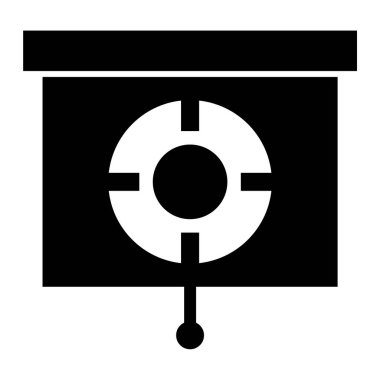 Hedef. Web simgesi basit illüstrasyon