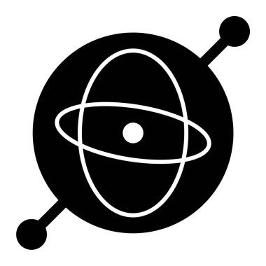 atom. Web simgesi basit tasarım