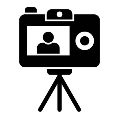 kamera simgesi vektör illüstrasyonu