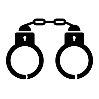 kelepçe simgesi. Düz tasarım stili