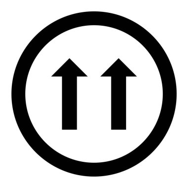 Oklar vektör simgesi. biçim düz sembol, yuvarlak açılar, beyaz arkaplan