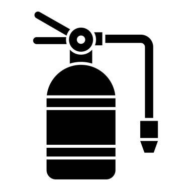 Yangın söndürme ikonu. Web için gaz hidrantı vektör simgelerinin özet çizimi