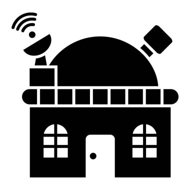 uydu vektör düz simge