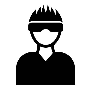 Adamım. Web simgesi basit illüstrasyon