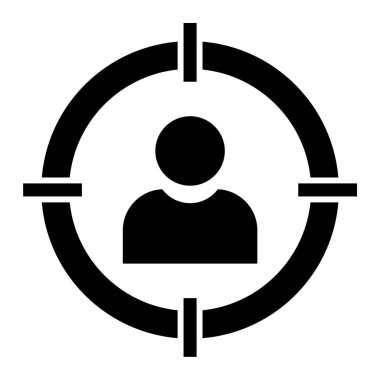 hedef simge vektör illüstrasyonu