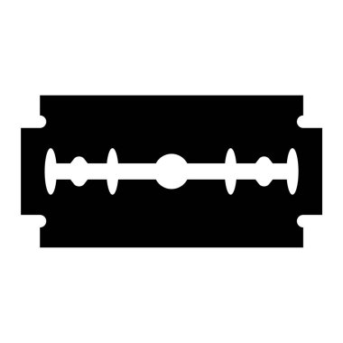 Bıçağın siyah ve beyaz vektör çizimi