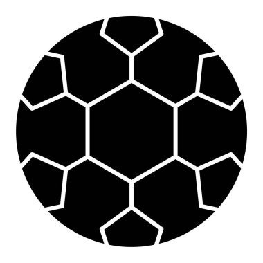 futbol topu web simgesi basit illüstrasyon
