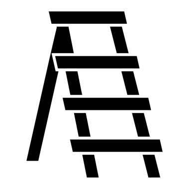 Merdiven. Web simgesi basit illüstrasyon