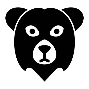 Ayı suratlı. Basit tasarım