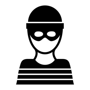 Hacker. Web simgesi basit illüstrasyon