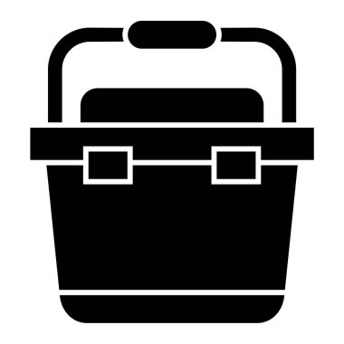 Çanta. Web simgesi basit illüstrasyon