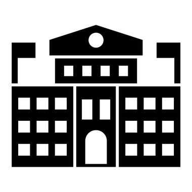 Bina. Web simgesi basit tasarım