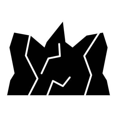 Taş. Web simgesi basit illüstrasyon