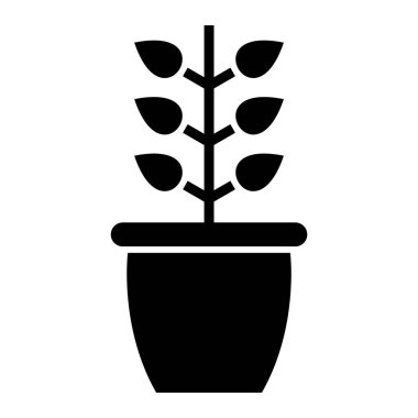bitki simgesi vektör illüstrasyonu