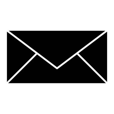 Zarf simgesi vektörü web ve mobil uygulama tasarımınız için beyaz arkaplanda izole edildi, posta logosu kavramı