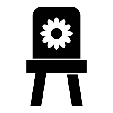 Şövale. Web simgesi basit illüstrasyon