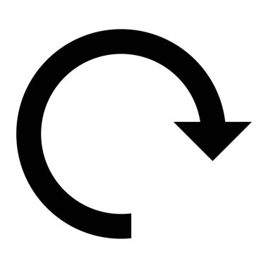 Yenile. Web simgesi basit illüstrasyon