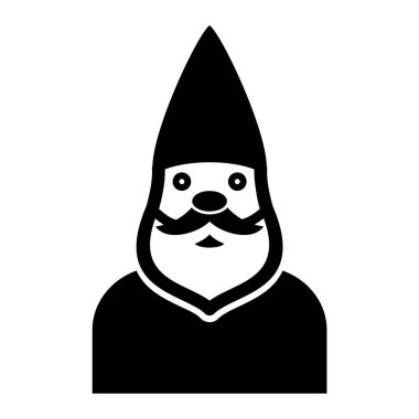 Noel Baba 'yı. Web simgesi basit illüstrasyon