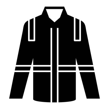 Ceket. Web simgesi basit illüstrasyon