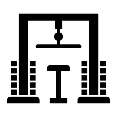 Bina. Web simgesi basit illüstrasyon