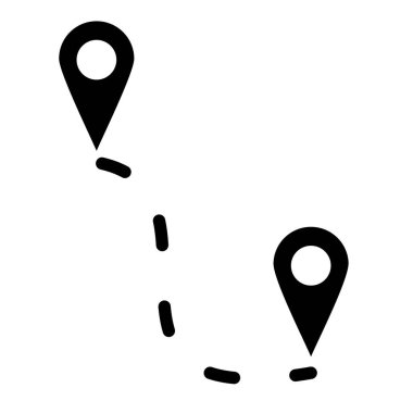 Harita işaretleyici simgesi. Web için konum pin vektör simgelerinin basit illüstrasyonu