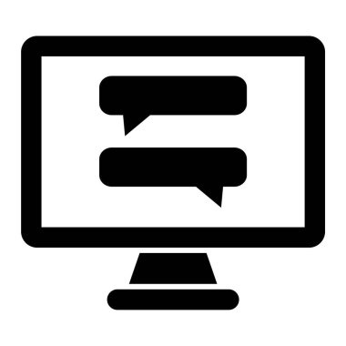 Sohbet mesajı. Basit tasarım