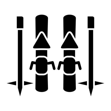 Sporun siyah ve beyaz vektör illüstrasyonu