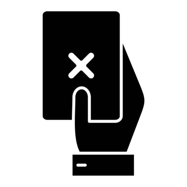 El ele tutuşma kartı. Basit tasarım