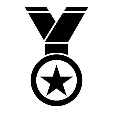 Madalya. Web simgesi basit illüstrasyon